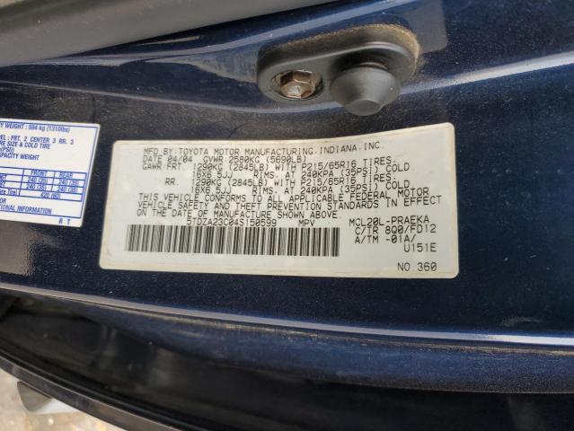 Photo 14 from auction – 2004 TOYOTA SIENNA CE with VIN 5TDZA23C04S150599