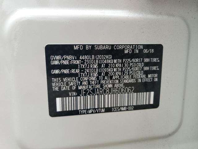 Photo 14 from auction – 2018 SUBARU FORESTER 2 with VIN JF2SJARC8JH606062