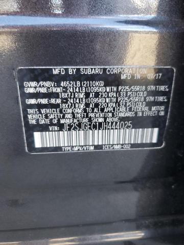 Photo 14 from auction – 2018 SUBARU FORESTER 2 with VIN JF2SJGEC1JH444025