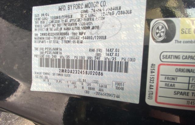 صورة رقم 10 من المزاد - 2005 MERCURY MONTEREY P مع VIN 2MRDA23245BJ02086