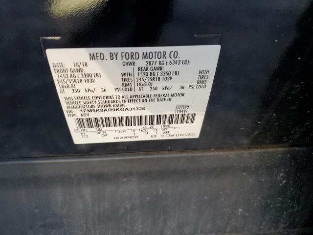 Photo 14 from auction – 2019 FORD EXPLORER P with VIN 1FM5K8AR9KGA31328
