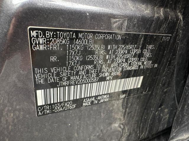 Photo 10 from auction – 2013 TOYOTA RAV4 XLE with VIN JTMRFREV2D5000587