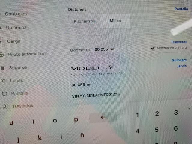 Photo 9 from auction – 2021 TESLA MODEL 3 with VIN 5YJ3E1EA9MF091203