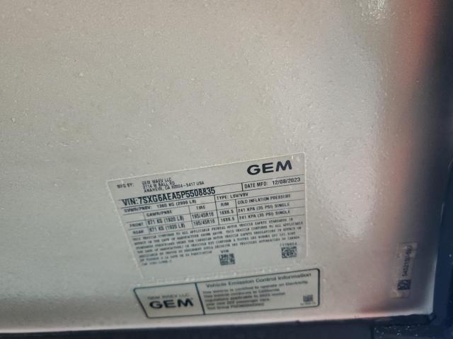 Photo 10 from auction – 2023 GEM GOLF CART with VIN 7SXG6AEA5P5508835