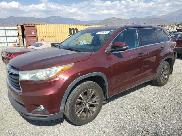 TOYOTA HIGHLANDER 2016 مع رقم تعريف المركبة 5TDJKRFH7GS269667 - صورة من المزاد