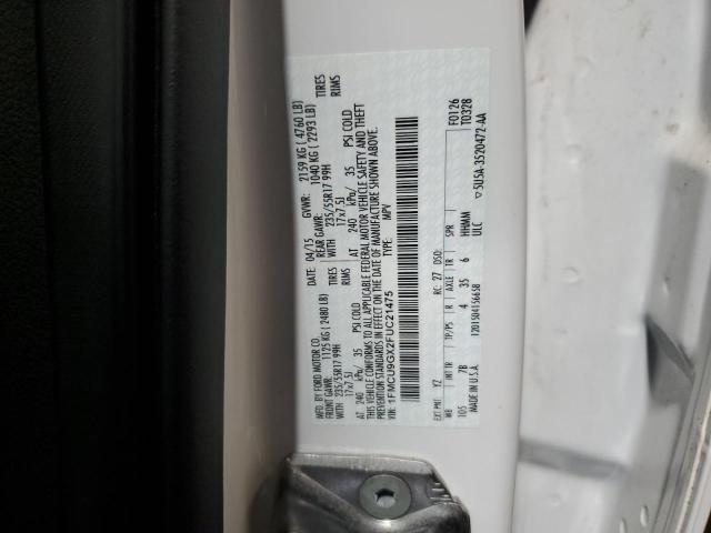 Photo 14 from auction – 2015 FORD ESCAPE SE with VIN 1FMCU9GX2FUC21475