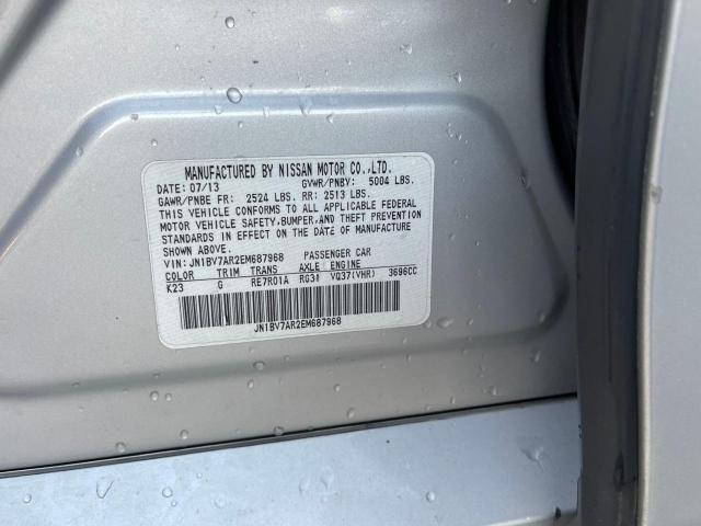 Photo 10 from auction – 2014 INFINITI Q50 BASE with VIN JN1BV7AR2EM687968