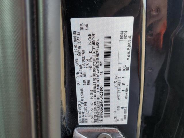 Photo 14 from auction – 2017 FORD ESCAPE SE with VIN 1FMCU9G97HUA28890