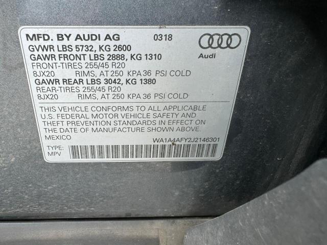 Photo 10 from auction – 2018 AUDI SQ5 PREMIU with VIN WA1A4AFY2J2146301