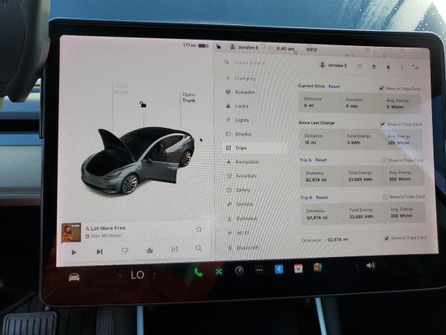 Photo 9 from auction – 2018 TESLA MODEL 3 with VIN 5YJ3E1EB2JF116740