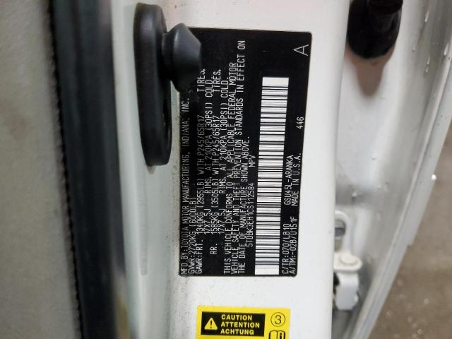Photo 14 from auction – 2012 TOYOTA HIGHLANDER with VIN 5TDBK3EH1CS112584