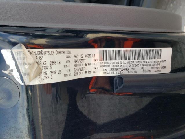 Photo 14 from auction – 2007 JEEP GRAND CHER with VIN 1J8GR48K77C640404