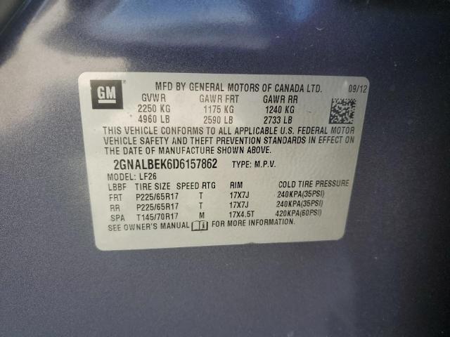 Photo 14 from auction – 2013 CHEVROLET EQUINOX LS with VIN 2GNALBEK6D6157862