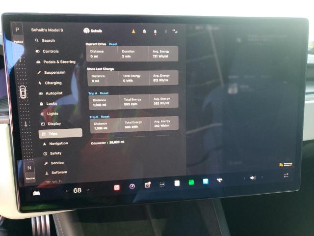 Photo 9 from auction – 2022 TESLA MODEL S with VIN 5YJSA1E63NF483730