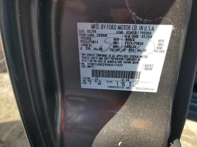 Photo 14 from auction – 2005 FORD ESCAPE XLS with VIN 1FMYU02Z95KA17437