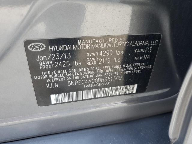 Photo 14 from auction – 2013 HYUNDAI SONATA SE with VIN 5NPEC4AC0DH681380