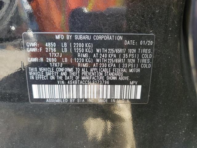 Photo 14 from auction – 2020 SUBARU OUTBACK PR with VIN 4S4BTACC5L3173796
