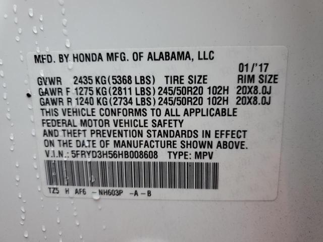 Zdjęcie 14 z aukcji – 2017 ACURA MDX TECHNO z VIN 5FRYD3H56HB008608