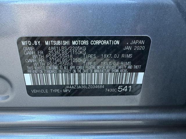 Photo 10 from auction – 2020 MITSUBISHI OUTLANDER with VIN JA4AZ3A36LZ034684