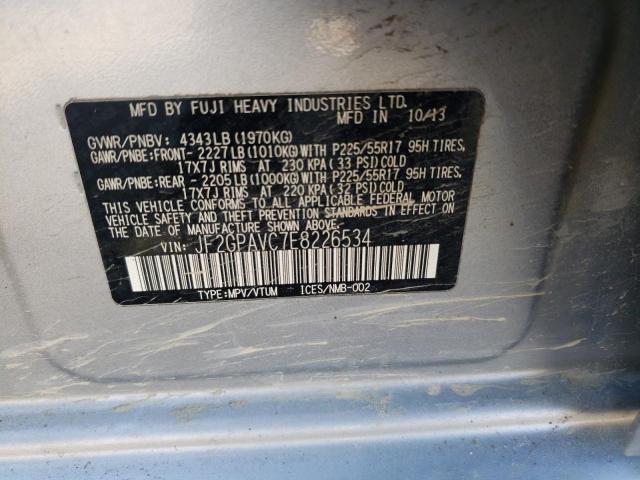 Photo 14 from auction – 2014 SUBARU XV CROSSTR with VIN JF2GPAVC7E8226534
