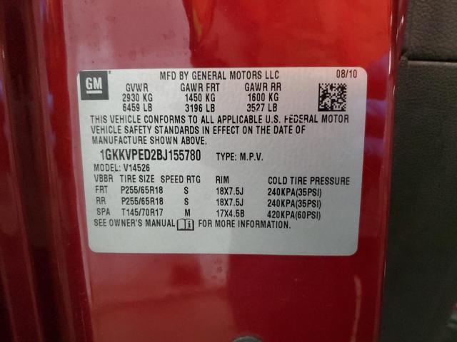 Photo 14 from auction – 2011 GMC ACADIA SLE with VIN 1GKKVPED2BJ155780