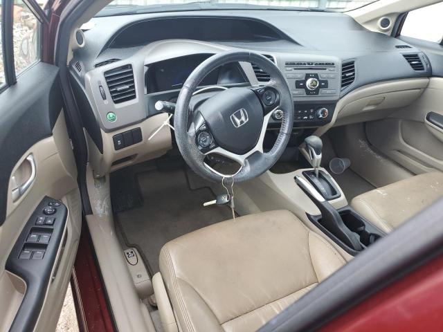 Photo 8 from auction – 2012 HONDA CIVIC EXL with VIN 2HGFB2F92CH557175