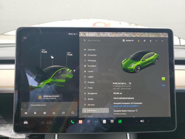 Photo 9 from auction – 2018 TESLA MODEL 3 with VIN 5YJ3E1EB0JF084516