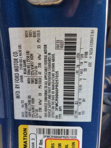 Photo 14 from auction – 2023 FORD BRONCO SPO with VIN 3FMCR9B66PRD57035