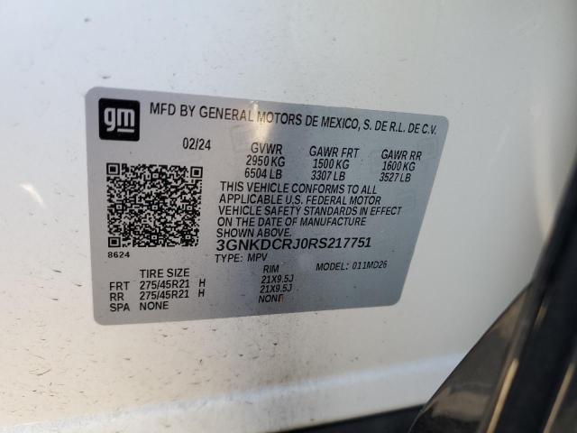 Photo 14 from auction – 2024 CHEVROLET BLAZER RS with VIN 3GNKDCRJ0RS217751