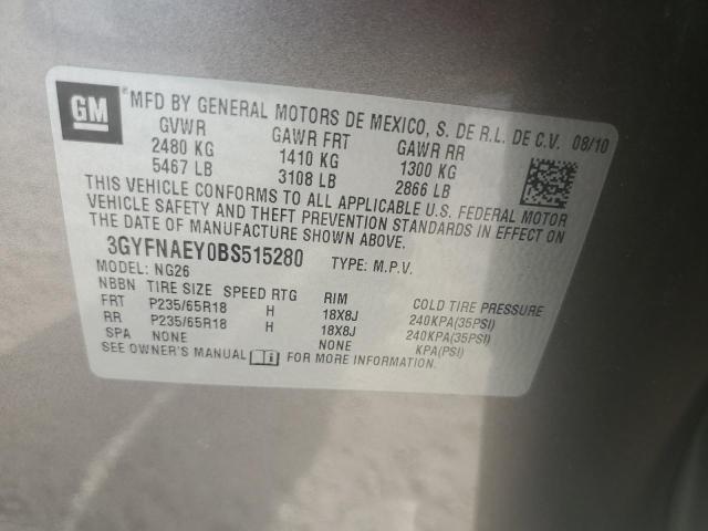 Photo 14 from auction – 2011 CADILLAC SRX LUXURY with VIN 3GYFNAEY0BS515280