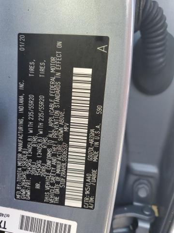 Photo 14 from auction – 2020 TOYOTA HIGHLANDER with VIN 5TDFZRAH9LS006597