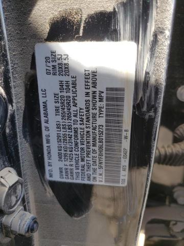 Photo 14 from auction – 2020 HONDA PASSPORT E with VIN 5FNYF8H06LB015273