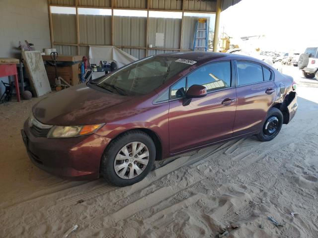 HONDA CIVIC LX 2012 with VIN 2HGFB2F54CH544117 - Photo from auction