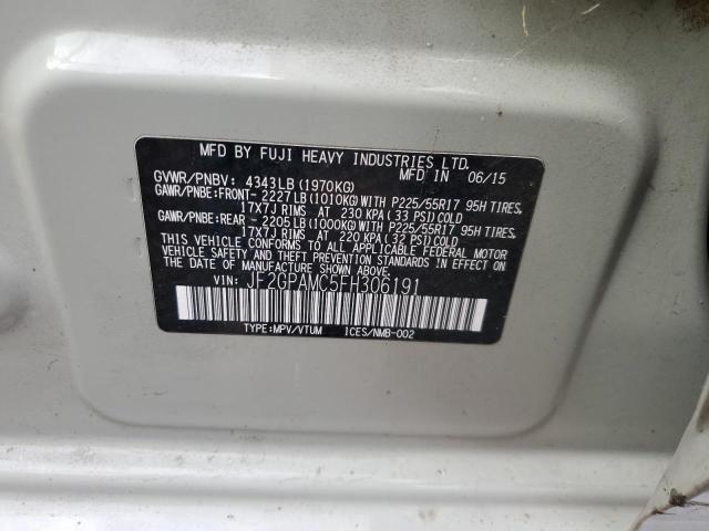 Photo 14 from auction – 2015 SUBARU XV CROSSTR with VIN JF2GPAMC5FH306191