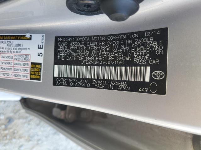 Photo 14 from auction – 2015 TOYOTA PRIUS V with VIN JTDZN3EU5FJ021581