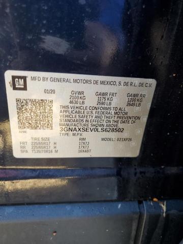 Photo 14 from auction – 2020 CHEVROLET EQUINOX LS with VIN 3GNAXSEV0LS628502