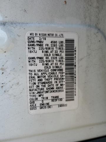 Photo 14 from auction – 2019 NISSAN ROGUE S with VIN JN8AT2MT2KW262859