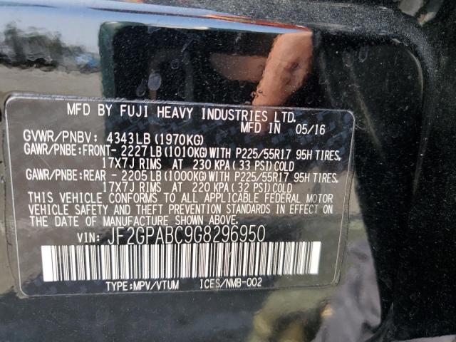 Photo 14 from auction – 2016 SUBARU CROSSTREK with VIN JF2GPABC9G8296950