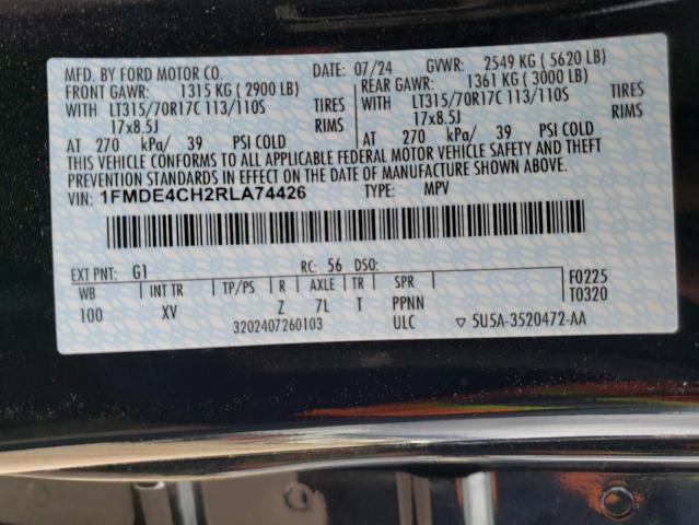 Photo 14 from auction – 2024 FORD BRONCO HER with VIN 1FMDE4CH2RLA74426