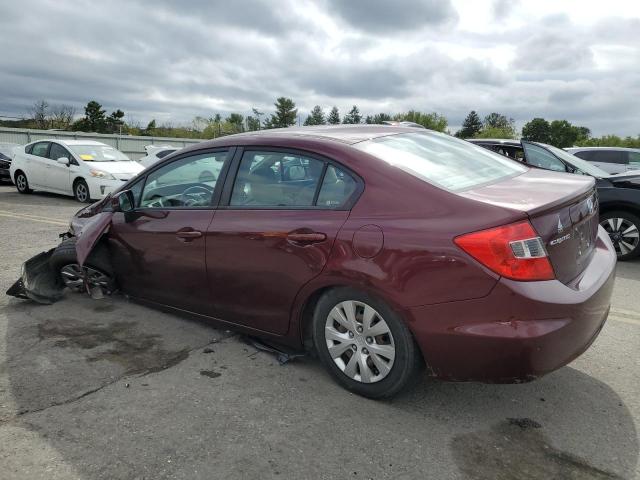 Photo 2 from auction – 2012 HONDA CIVIC LX with VIN 19XFB2F58CE368294