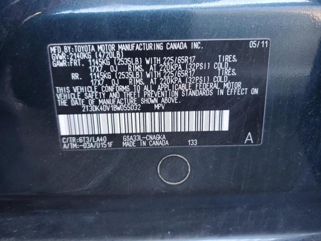 Photo 14 from auction – 2011 TOYOTA RAV4 LIMIT with VIN 2T3DK4DV1BW055032