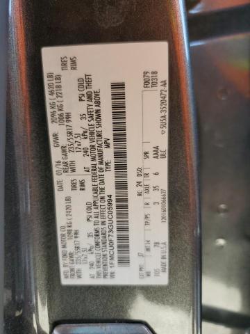 Photo 14 from auction – 2016 FORD ESCAPE S with VIN 1FMCU0F73GUC05994
