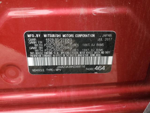 Photo 14 from auction – 2017 MITSUBISHI OUTLANDER with VIN JA4AZ3A38HZ068116