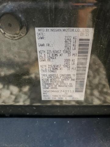 Photo 14 from auction – 2016 NISSAN ROGUE S with VIN 5N1AT2MVXGC740513