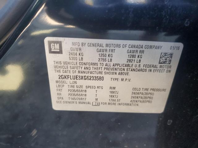 Photo 14 from auction – 2016 GMC TERRAIN SL with VIN 2GKFLUE3XG6233580