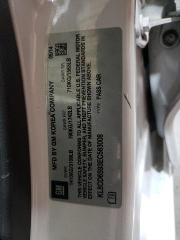 Photo 14 from auction – 2014 CHEVROLET SPARK 1LT with VIN KL8CD6S93EC563008