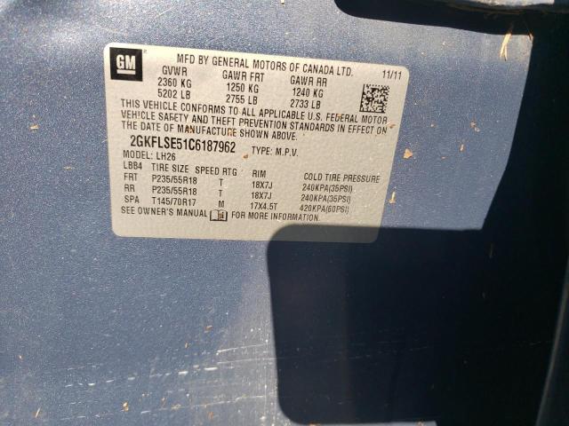 Photo 14 from auction – 2012 GMC TERRAIN SL with VIN 2GKFLSE51C6187962