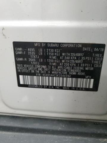 Photo 14 from auction – 2019 SUBARU OUTBACK 2. with VIN 4S4BSAHC5K3344394