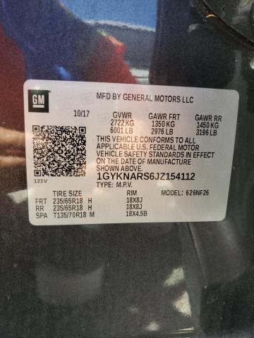 Photo 14 from auction – 2018 CADILLAC XT5 with VIN 1GYKNARS6JZ154112