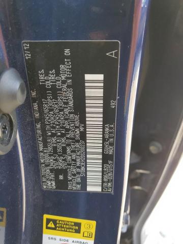 Photo 14 from auction – 2013 TOYOTA HIGHLANDER with VIN 5TDBK3EH2DS200237